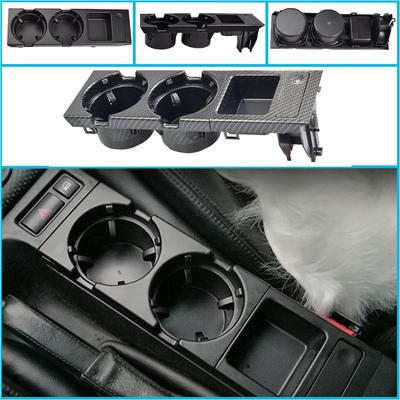 ABS Consola Central de Coche Portavasos Portabotellas de Bebida Caja para Monedas para Bmw Serie 3 E46 318 320 325 330