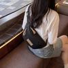 Women Nylon Sling Bag Casual Crossbody Chest Bag Lightweight Fanny Pack Multi Pocket Shoulder Bag Travel Hiking Waist Pack