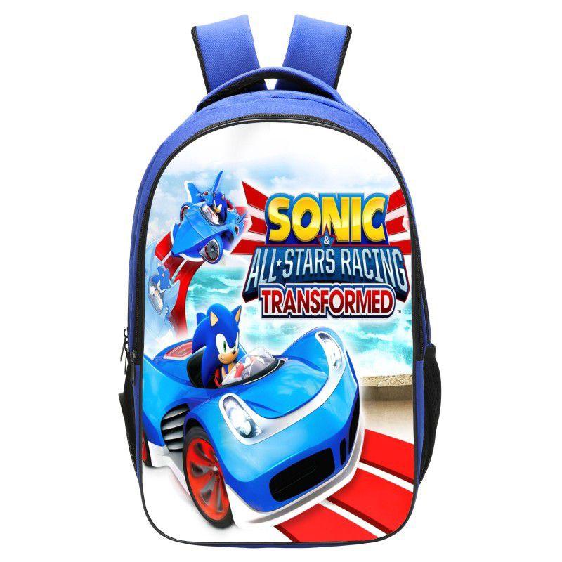 Sonic The Hedgehog 2 Children's Backpack For School Travel Colorful Artwork Unisex Design