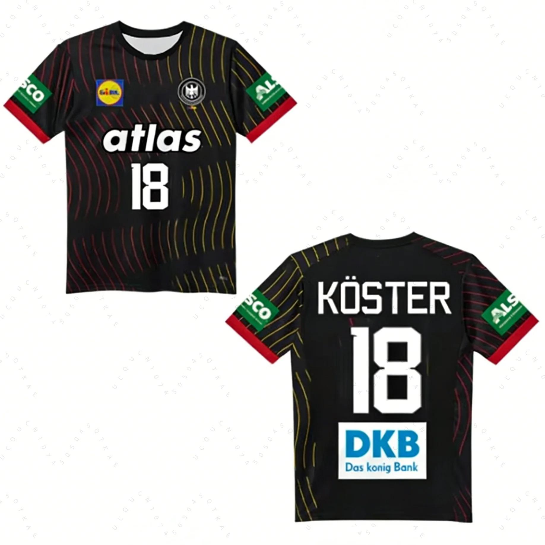 

2026 German New Dhb Handball Jersey T-Shirts Quick Drying Breathable Sportswear Short Sleeved Men s Outdoor Fitness Casual Tops M