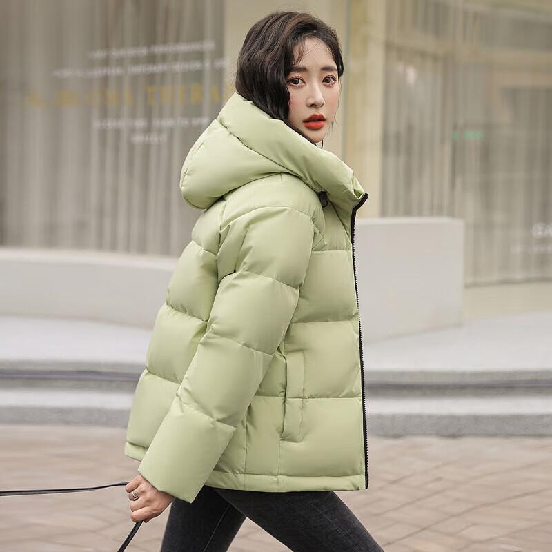 Xuezhongfei Women's Petite Loose Fit Hooded Puffer Down Jacket