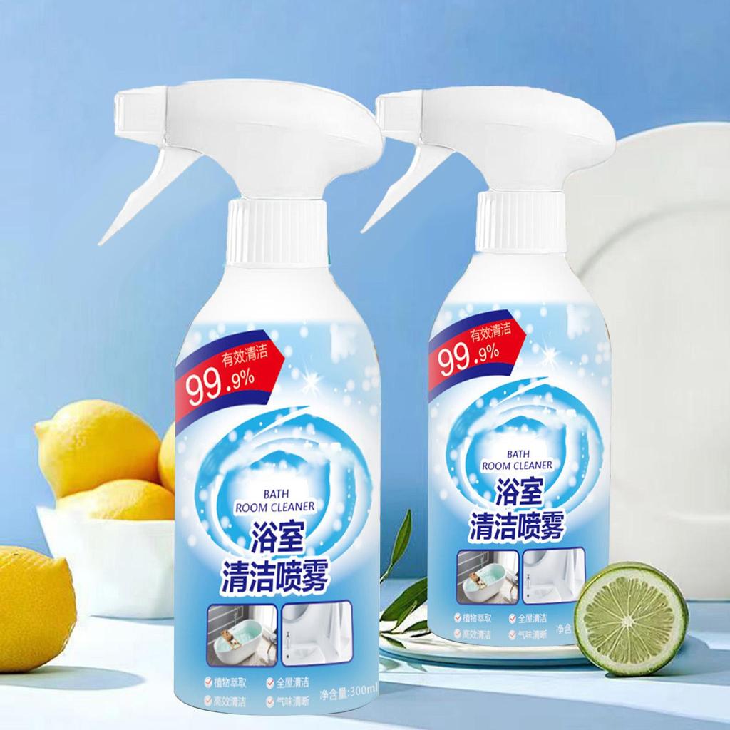 300ml Bathroom Cleaner Spray Porcelain Decontamination Spray Bathroom Toilet Scale Remover Bathroom Limescale Cleaner