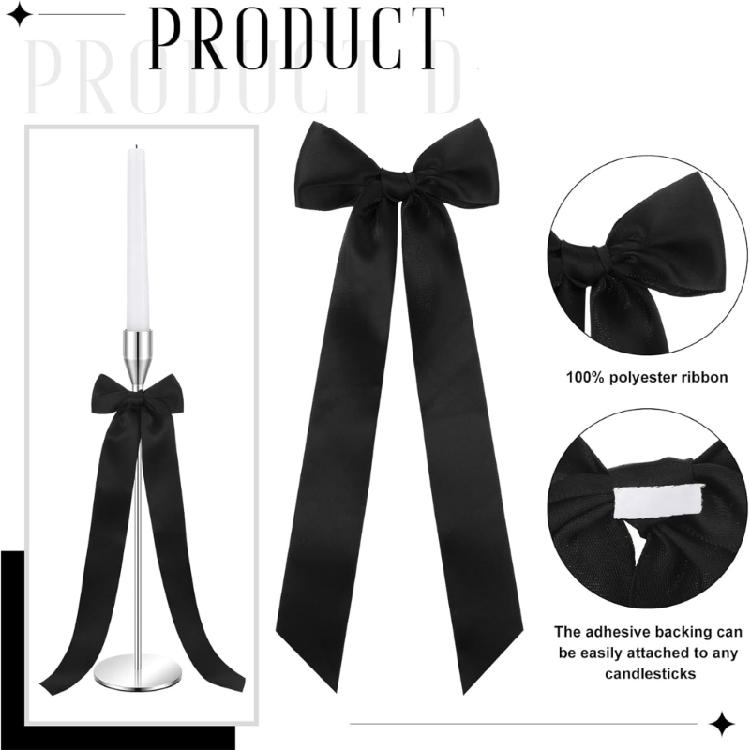 12 Piece Elegant Satins Ribbon Bowknots User Friendly Design Ribbon Gift Wrapping Supplies For Wedding Birthday Decorations