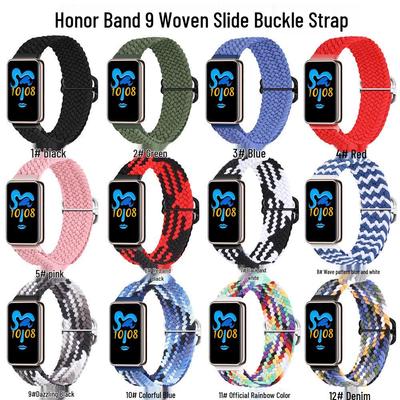 Cinturino per Orologio Honor Band 9 con Fibbia a Scorrimento Tessuta