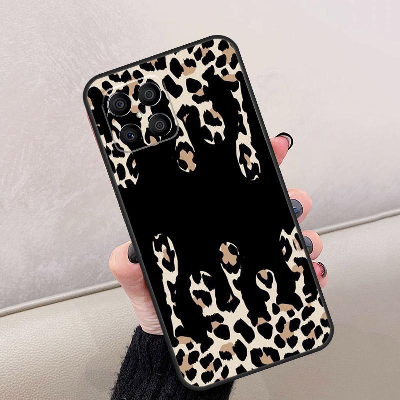Fashion Leopard Print For Honor Magic 8 7 5 6 Lite Case For Honor 200 400 Pro X9d X9c X9b X9a X8c X8b 70 90 Win RT