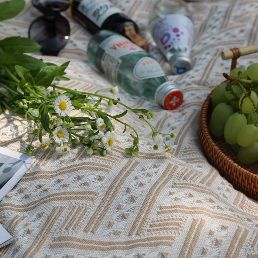 Leisure Knit Scandinavian Style Picnic Folding Cherry Blossom Sports Cherry Blossom Birthday Family Easy Set of 2 Sheet, Sheet, Rug, Lightweight,