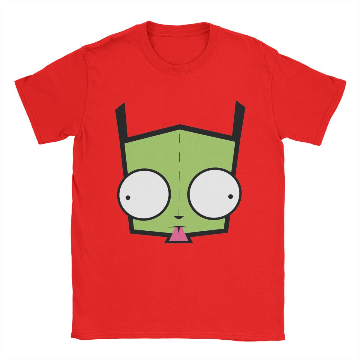 

Men T-Shirt Invader Zim Gir Novelty Pure Cotton Tees Short Sleeve T Shirt Crew Neck Clothing Plus Size S