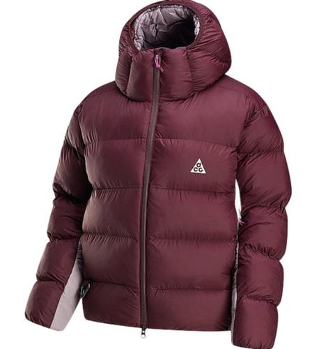 Nike ACG PrimaLoft Color-Block Hooded Zipper Warm Puffer Jacket Unisex Red L красный