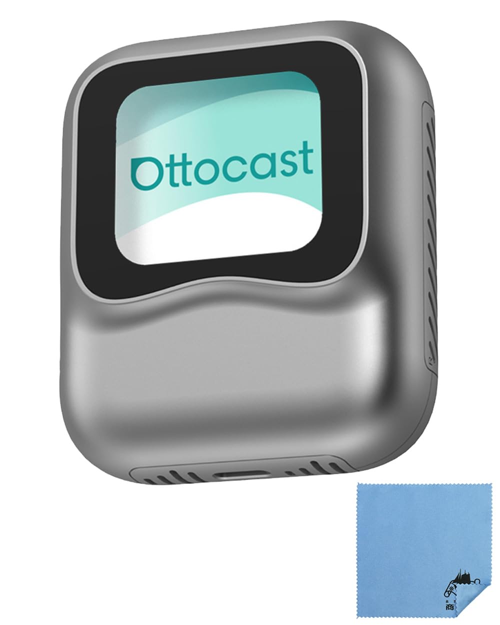 

Ottocast Nano OTTOCAST ai box with AI wireless CarPlay Android compatible with both CarPlay and Android plug and cleaning cloth included [Genuine
