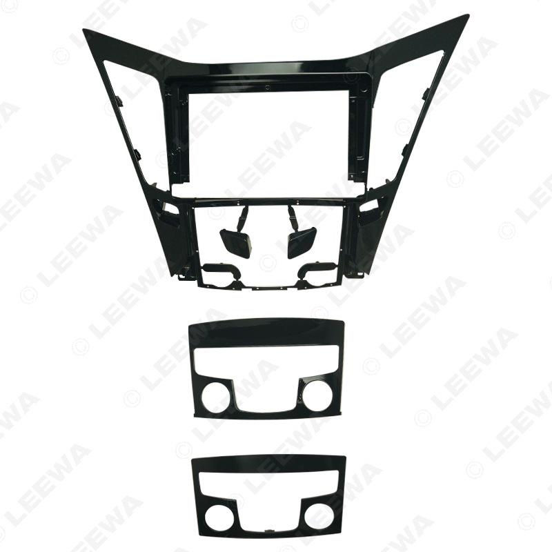 

9 Комплект для модификации навигации Android для 2010 Hyundai Sonata YF - Аудиовизуальная рамка в глянцевом черном цвете LEEWA