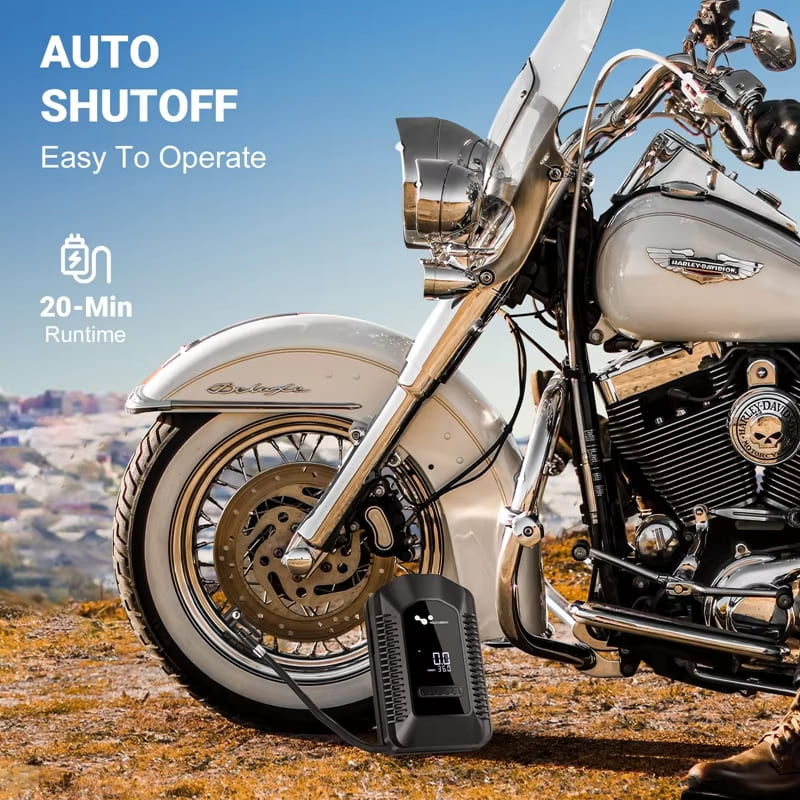 Digital Display Intelligent DC 12V 150PSI Portable Air Compressor Pump Tire Inflator Car Tire Air Pump with Pressure Gauge Tire Inflator