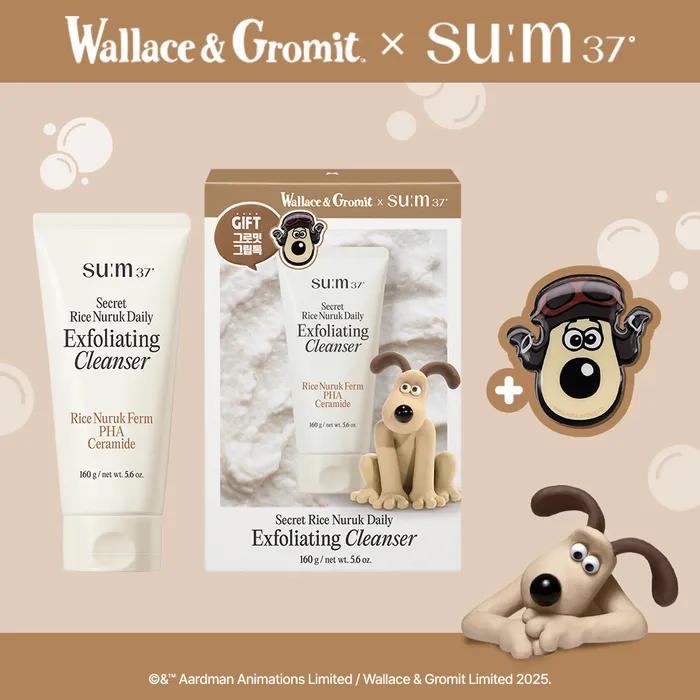 [Su:m37 x Gromit] Secret Rice Nuruk Peeling to Foam 160ml