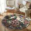 Free shipping Colorful Birds and Floral Pattern Round Carpet for Living Room Decor round carpet for home sofa bedroom,gift