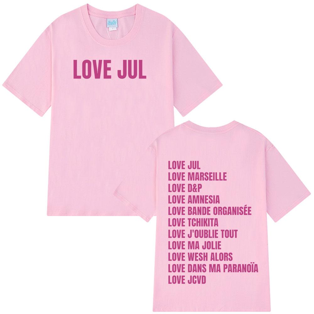 2026 Hot Sale Love Jul Harajuku T Shirts Unisex Unisex Pop Music Tshirt Unisex Fashion Casual Tee Unisex Tshirts Streetwear