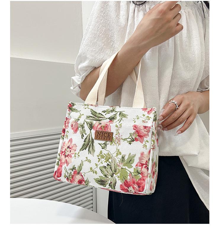 Stylish Large Capacity Aluminum Foil Bento Lunch Bag for Women