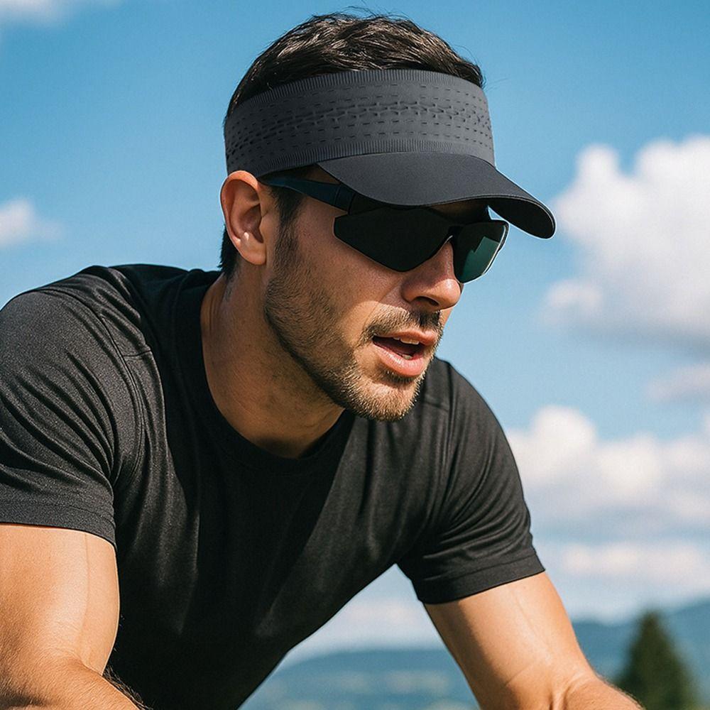 Multicolor Sweat-absorbing Hairband Quick-drying Sports Cap Creative Sunscreen Cap Men Women