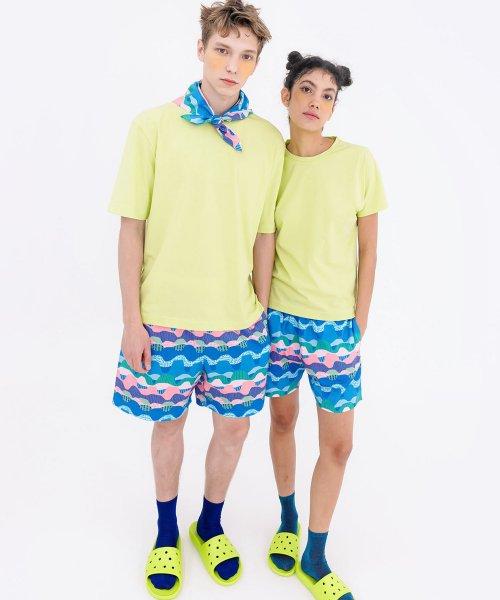 [Sunday Lounge] Men's Beach Walk T-shirt Pants Set SMKFA406 [Shipped from Korea] 100% Authentic