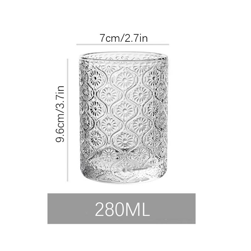 

Простой полосатый стеклянный стакан чашка для кофе американо стакан для сока стакан для холодных напитков чашка для молока для завтрака подходит для кофейни отеля вечеринки 280-450ml