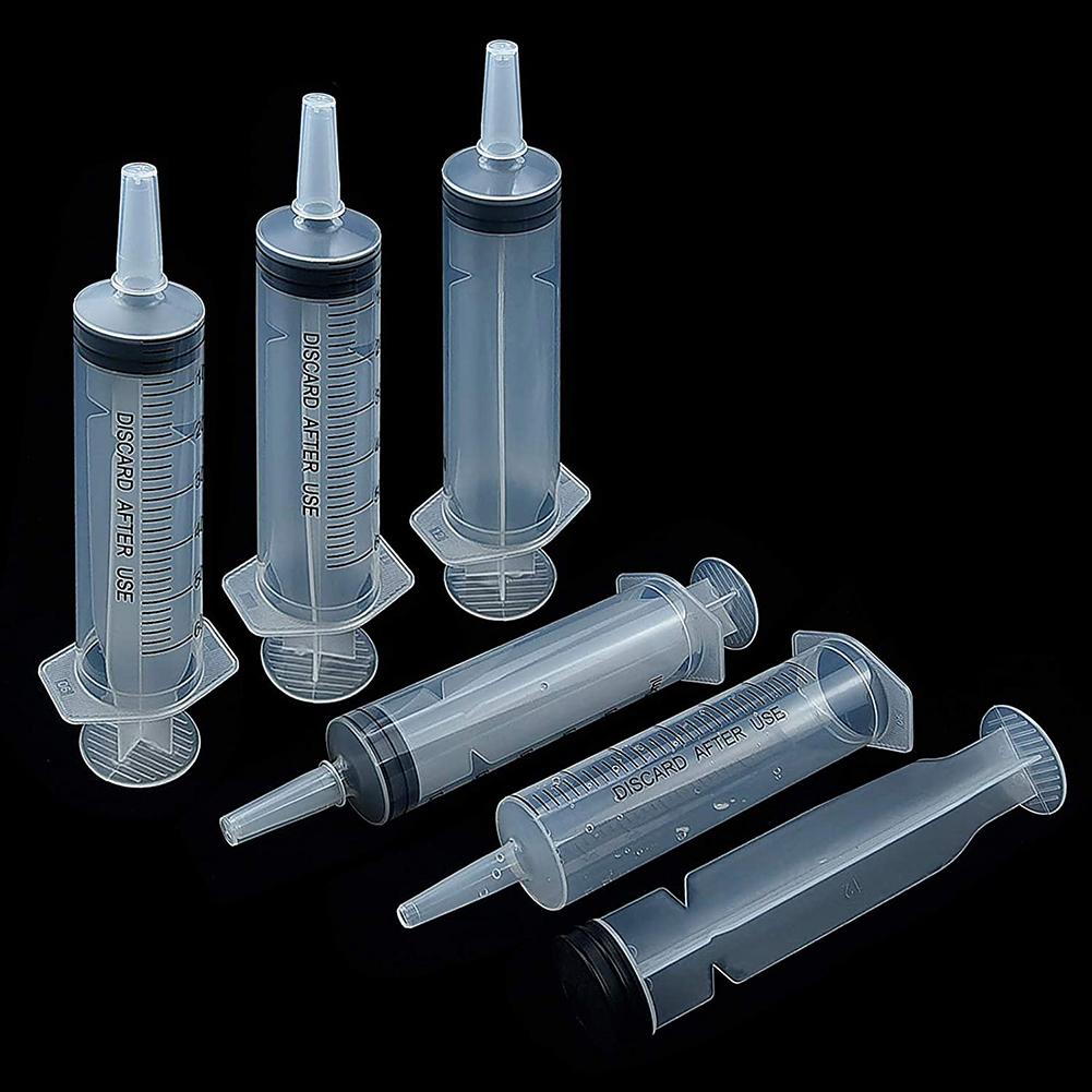 5 Pcs Siringa 100 ml, Siringa Grande di Plastica Siringa Dosatrice Monouso Siringa per Alimenti