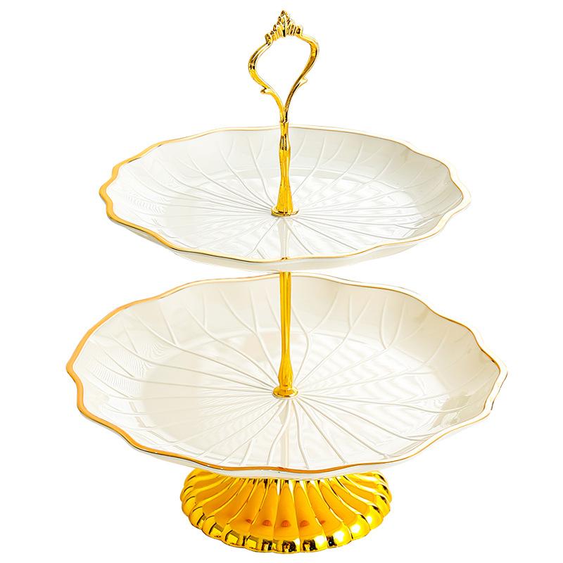 Lotus-shaped Fruit Tray Living Room Home Candy Tray Front Desk Snack Tray Beauty Salon Dessert Fruit Skewers