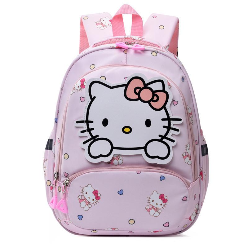 Adorable Cartoon Kids Backpack For Preschool Girls Nylon Lightweight School Bag