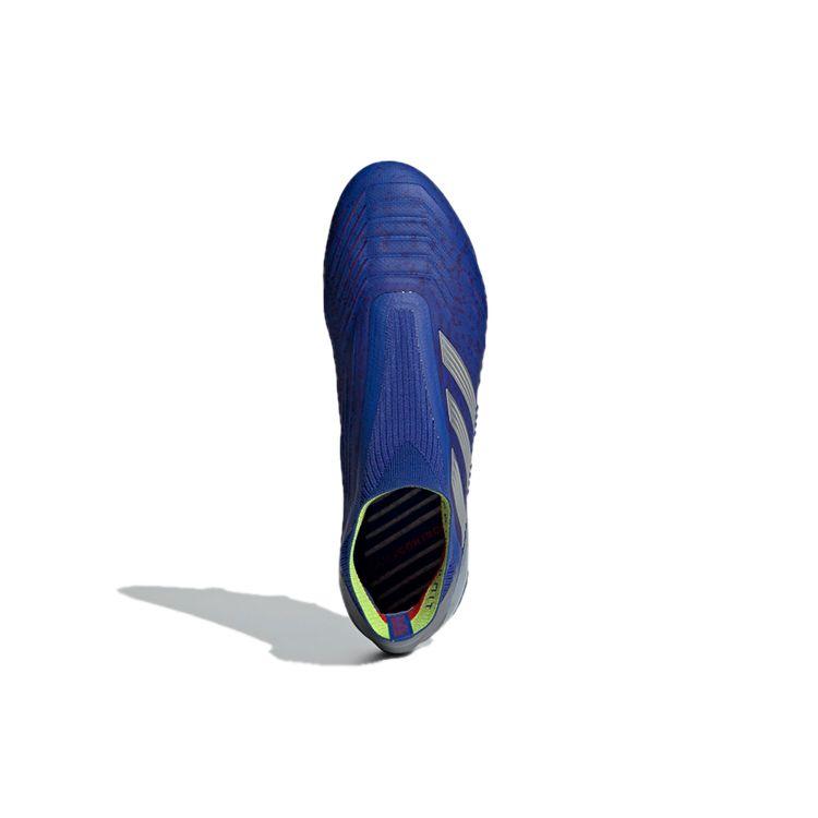Adidas Predator 19+ FG Bold Blue Men Cleats Silver-Metallic Active-Red BB9087