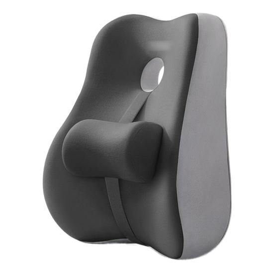 Lumbar Support Cushion Memory Foam Back Support Chair Lumbar Cushion with Adjustable Slider for Office Chair Computer Desk Chair Long Sitting Hours