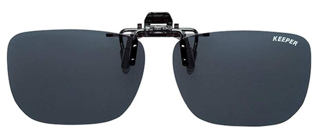 [cliponkeeper] Made in Japan Polarized Clip-on Sunglasses, Wearable Over Glasses, UV Protection, Ultra-lightweight, Flip-up Style, Large Size,