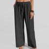 Fashion Women's Solid Color Loose And Comfortable Pocket Leisure Time Trousers