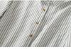 Artistic Cotton Linen Striped Long Sleeve Casual Loose Plus Size Shirt 2025