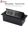 Silver French Standard Pop-up Desktop Power Socket
