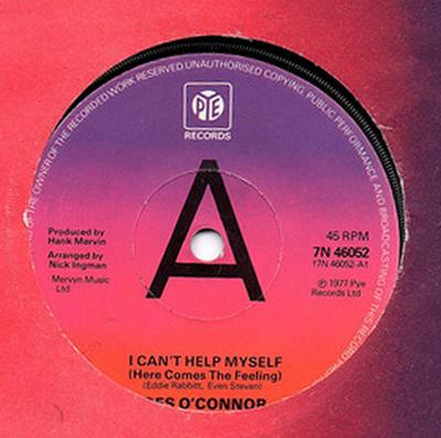 7inch Record DES O'CONNOR - I Can't Help Myself (Here Comes The 7N46052PROMO Pye Records 1978 UK Pop Used