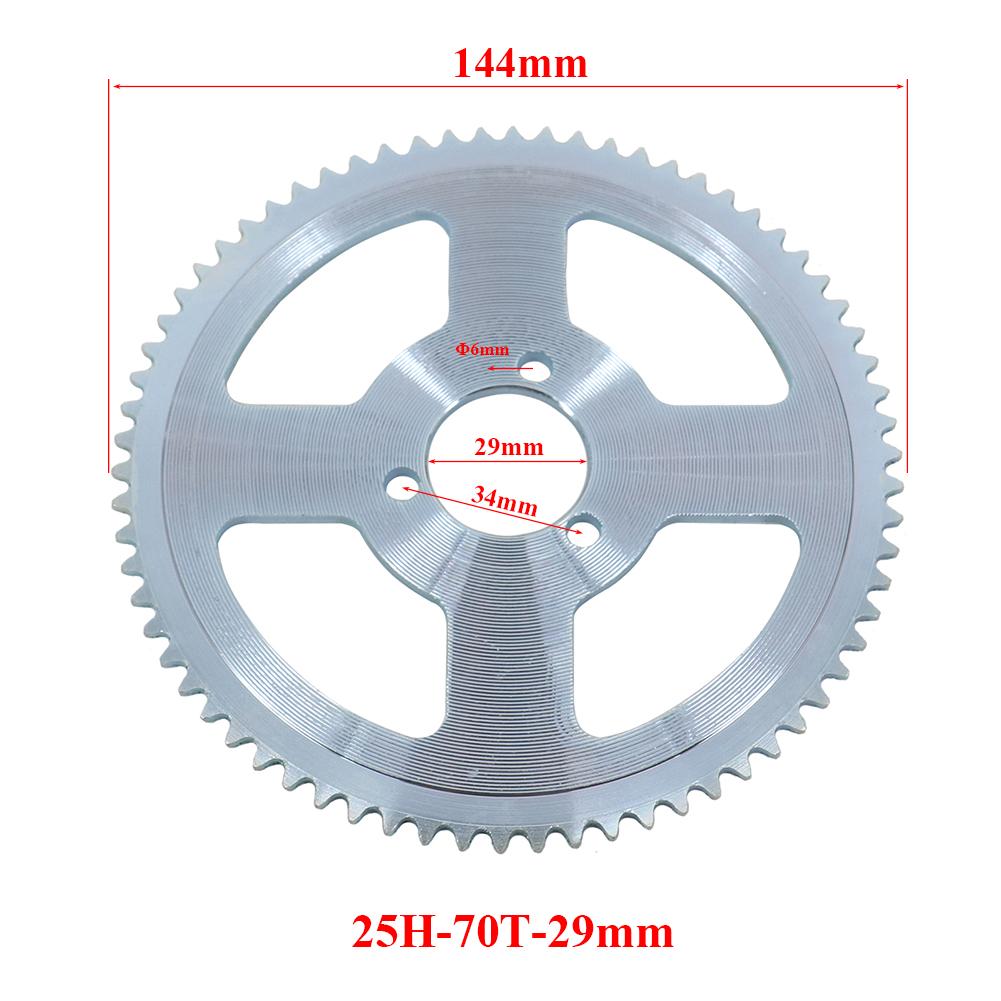 25H Chain 55T 70T Tooth 29mm/54mm Rear Gear Sprocket Plate For 47cc 49cc Mini Moto ATV Quad Dirt Pit Pocket Bike Scooter Parts