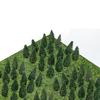50pcs Artificial Miniature Pine Trees Plastic Model Scenery Railroad Decoration Building Landscape For DIY Toys Scale Dioramas