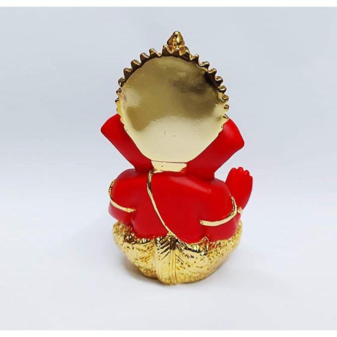 Idol Ganesha pentru Bordul Mașinii Ganesha Murti Idol Ganpati pentru Decor Acasă Puja Statuetă Lord Ganesh Cadou pentru Birou Cameră Puja Figurine