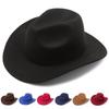 Felt Jazz Cap Solid Color Fedora Hat New Panama  Women Men