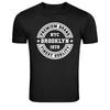 Brooklyn NYC Premium Marke Vintage Briefmarken Grafik T-Shirt