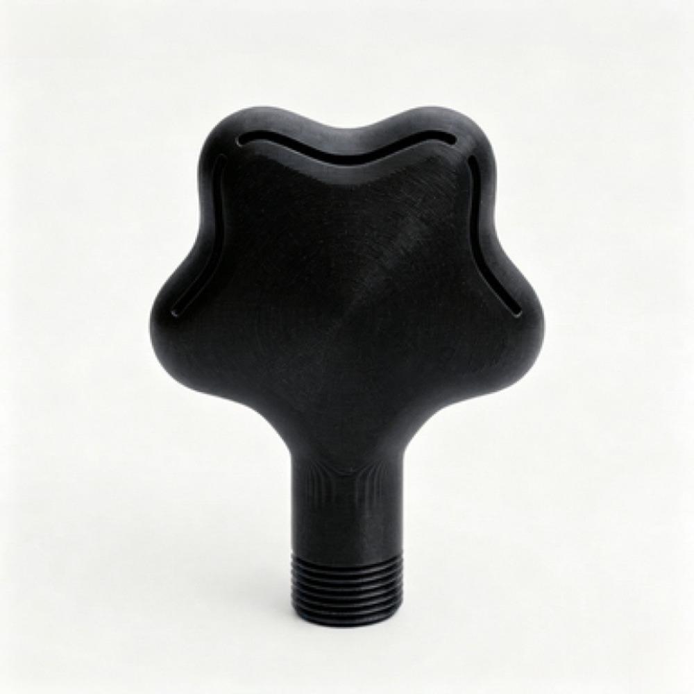 Star-shaped Pool Fountain Universal Fit 3/4 Inch Threaded Pool Aeration Nozzle Multi-angle Flowing Solid Lightweight Plastic
