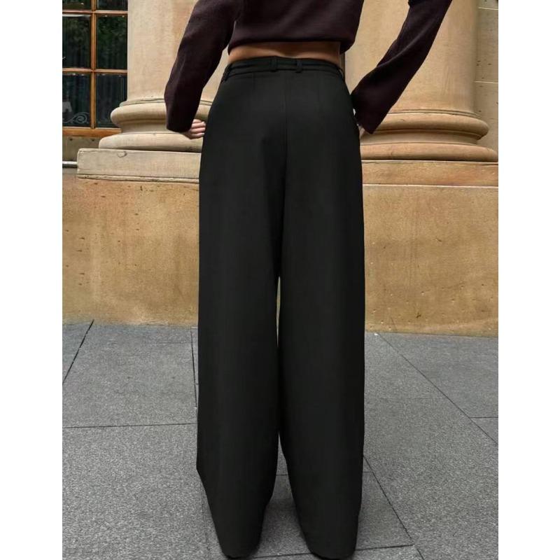 JKASHDK Moda damă ocazional cu imprimeu în culori uni Pantaloni cu talie înaltă Pantaloni și capris