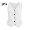 Wrinkle Resistant Women Shirt Linen Vest Tops for Women, V-Neck Sleeveless Button Down Tank Vintage Style Tops, Wrinkle-Resistant Casual Office Party