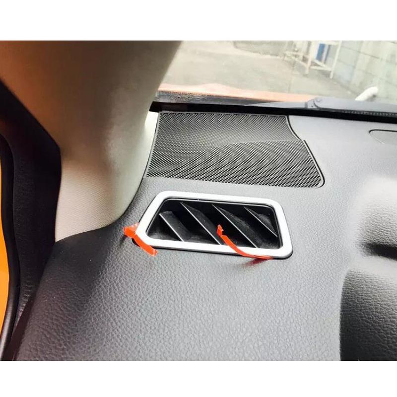 Car Garnish Cover Frame Lamp Trim ABS Front Air Condition Outlet Vent Hoods Part For Subaru XV 2012 2013 2014 2015 2016 2017