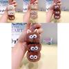 Adorable Plush Cartoon Coal Ball Keychain Cute Accessory For Bags And Gifts