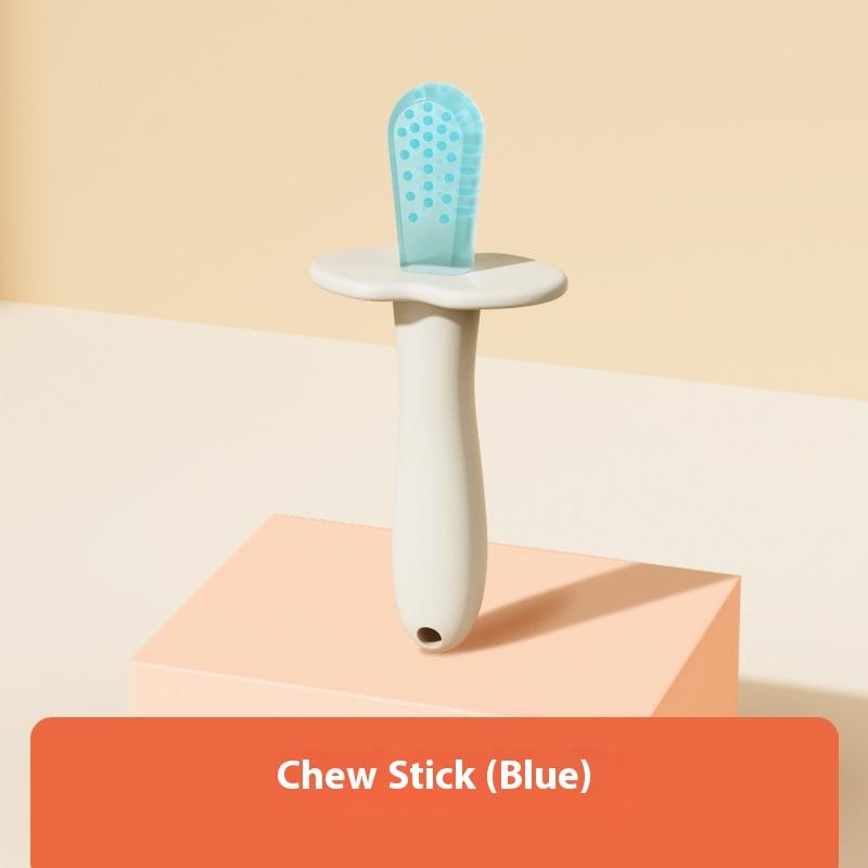 

Baby Silicone Teeth Grinding Stick Boiled Toothpaste Teething Grinder Q Elastic Massage Gum Color Bite Glue