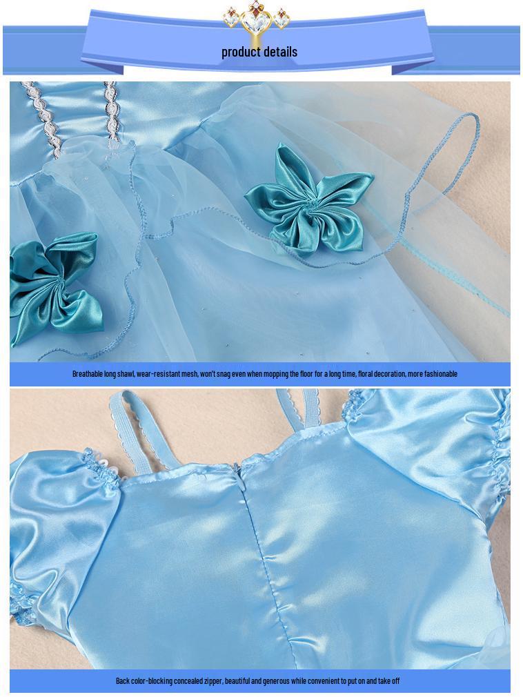 Europäisches und Amerikanisches Prinzessinnen-Abendkleid für Mädchen - Frozen & Cinderella Thema