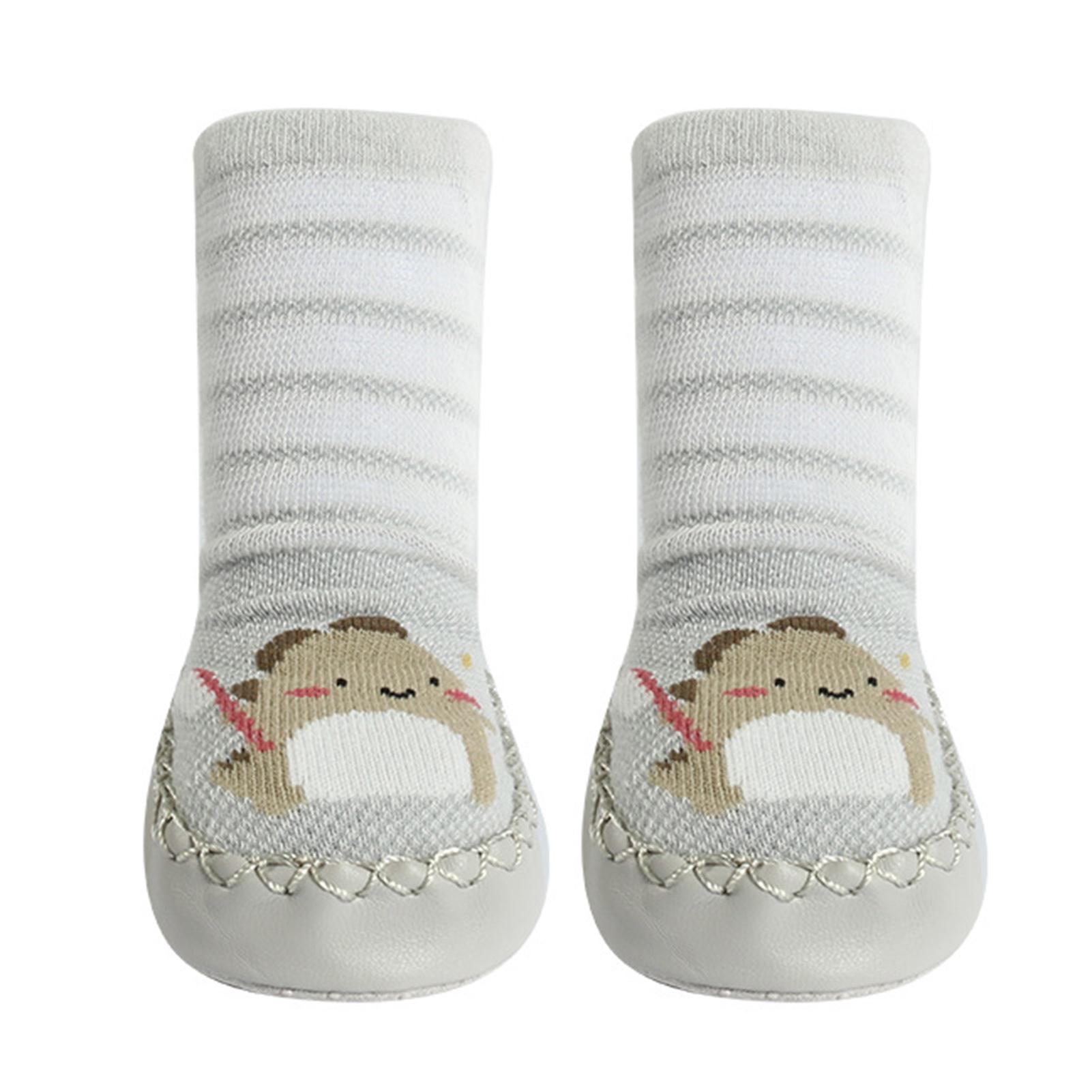 

2025 Born Baby резиновые носки тонкие хлопковые детские прогулочные носки нескользящие резиновые повседневные туфли в горошек эластичные носки с плоской подошвой 13cm