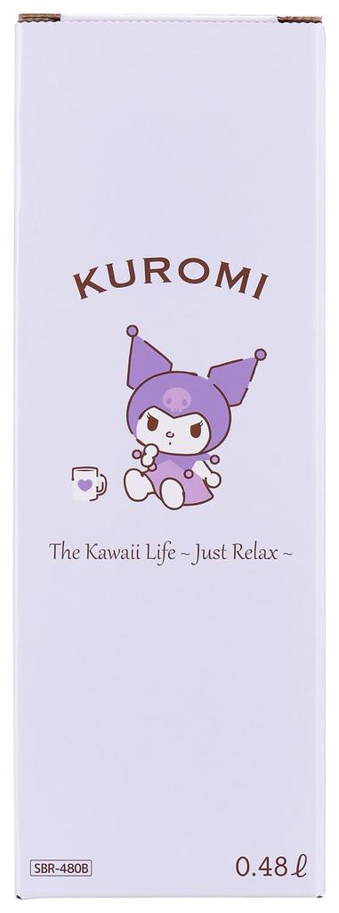 OSK Stainless Steel Water Sanrio Kuromi Direct Stainless Steel 480ml Bottle, SBR-480B, Bottle,