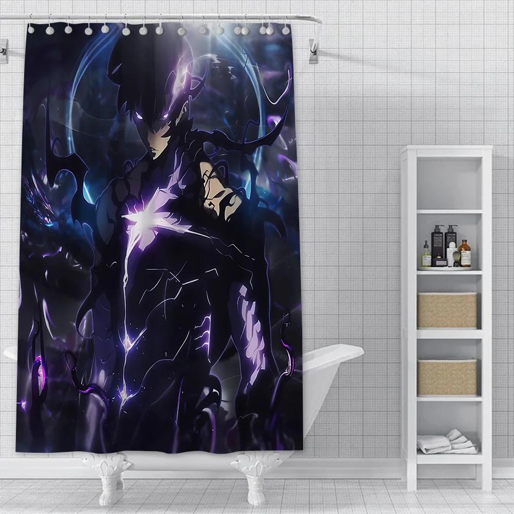 

Intense Anime Character Bath Curtain -High-Quality Waterproof and Mildew-Proof Bathroom Decor for a Dramatic,Comic-Inspired Home W90XH180cm