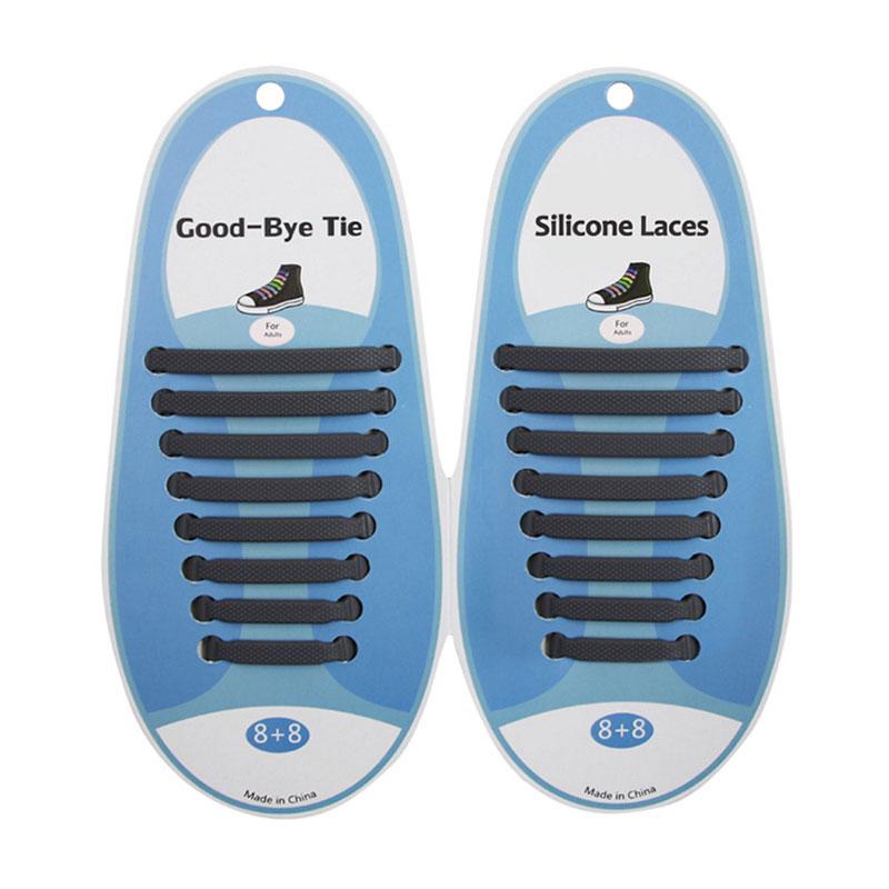 Silicone World Silicone Elastic Shoelaces Unisex Athletic No Tie Shoe Lace All Sneakers Fit Quick Shoe Lace For Adults Kids