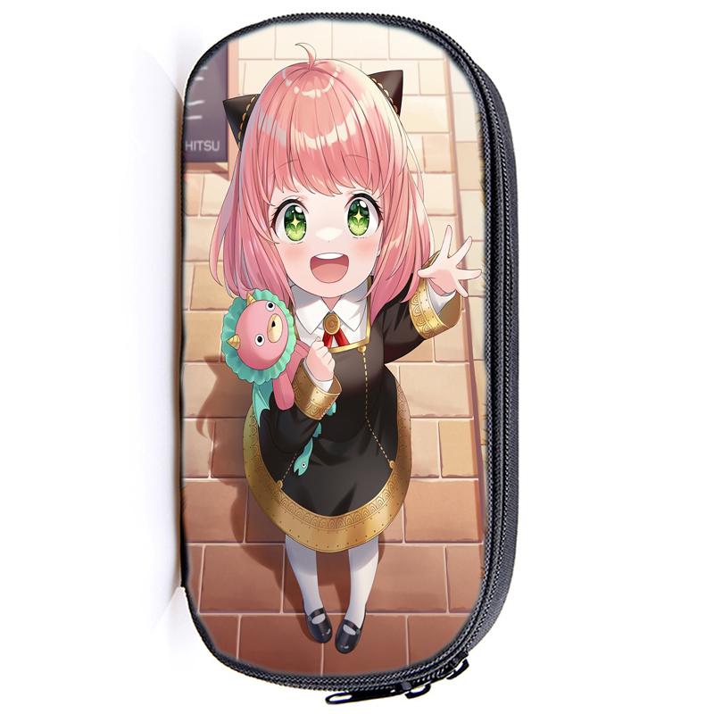 Spy X Family Pencil Case Anya Forger Multifunction Pencil Pouch School Supplies Pen Case Stationery Pencilcase