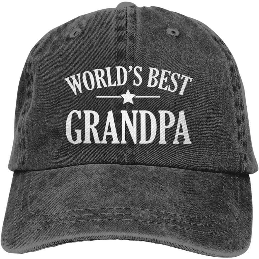 World's Best Grandpa Baseball Cap Golf Dad Hat Adjustable Original Classic Low Profile Cotton Hat Men Women